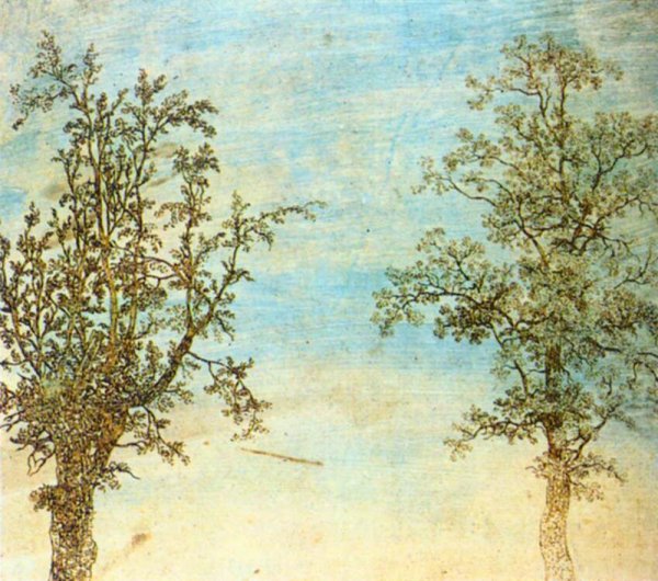 Two Trees by Hercules Seghers - Hand-Painted Oil Painting Reproduction