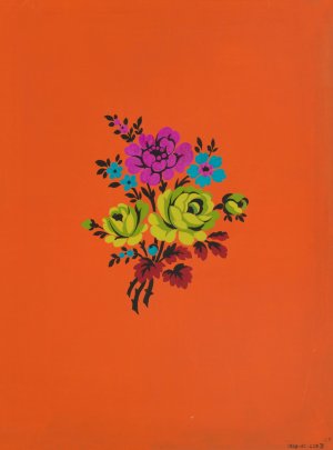 Polychrome floral group II by Herman A. Elsberg Oil Painting
