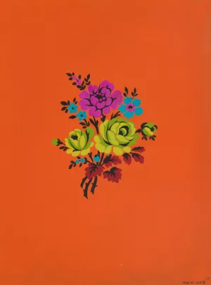 Polychrome floral group II Oil painting by Herman A. Elsberg