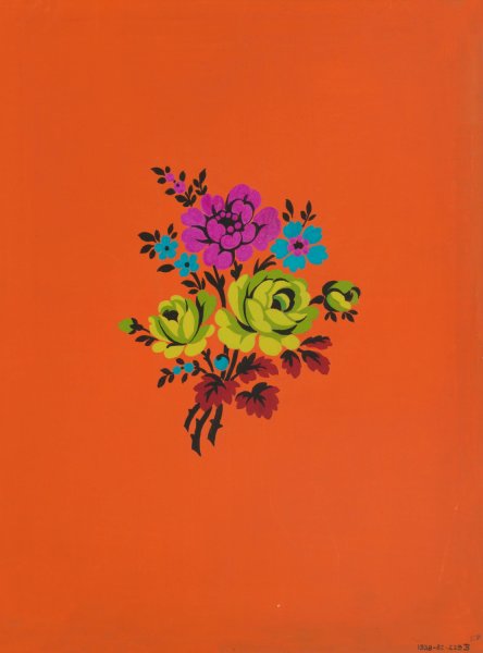 Polychrome floral group II  by Herman A. Elsberg - Hand-Painted Oil Painting Reproduction