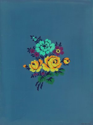Polychrome floral group III by Herman A. Elsberg Oil Painting