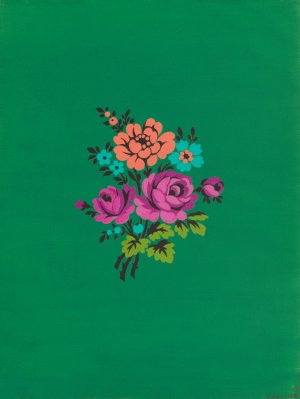 Polychrome floral group IV by Herman A. Elsberg Oil Painting