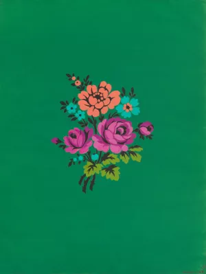 Polychrome floral group IV by Herman A. Elsberg Oil Painting