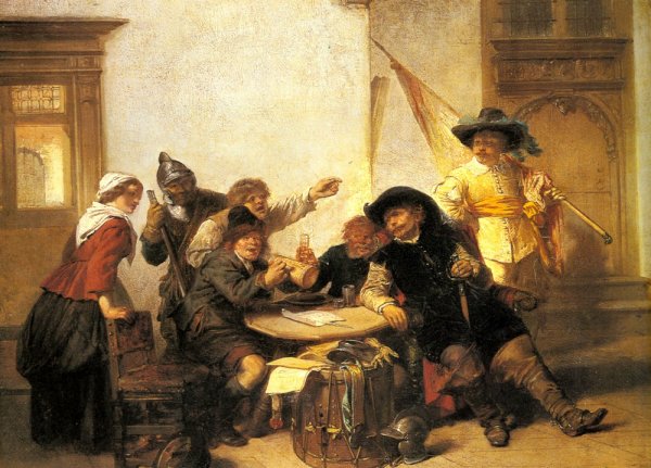 Main Product Photo of The Guard Room Painting by Herman Frederik Kate