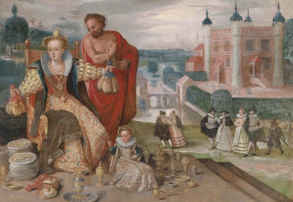 Main Product Photo of Allegory Of Covetousness Painting by Herman Hahn
