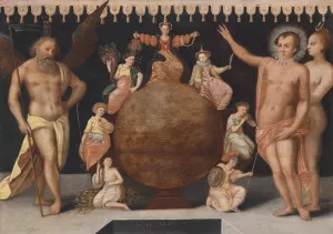 Allegory Of Diligence by Herman Hahn Oil Painting
