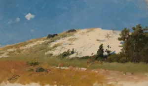 Cape Cod, Sand Dune by Herman Hartwich Cape Cod, Sand Dune by Herman Hartwich Oil Painting