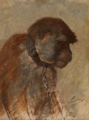 Meditation by Herman Hartwich Meditation by Herman Hartwich Oil Painting