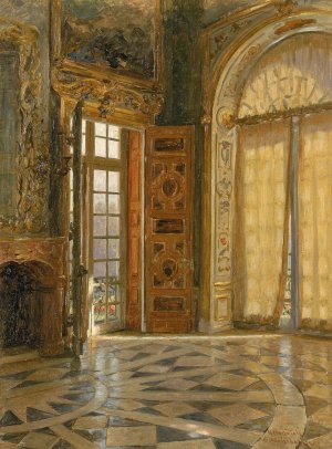 Vestibule Corner 'Schleissheim', Prince Regent Luitpold's Palace Oil painting by Herman Hartwich