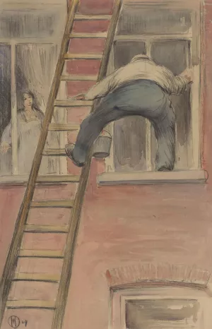 Glazenwasser by Herman Heijenbrock Glazenwasser by Herman Heijenbrock Oil Painting