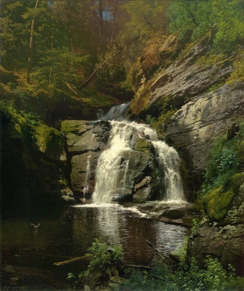 Buck Hills Falls Pennsylvania by Herman Herzog - Hand-Painted Oil Painting Reproduction