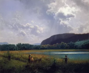 The Catch painting by Herman Herzog