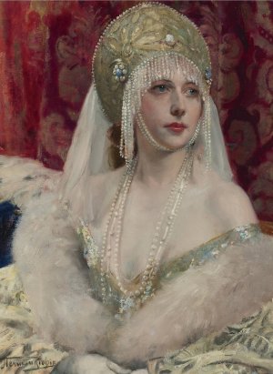 La Fee des Neiges by Herman-Jean-Joseph Richir Oil Painting