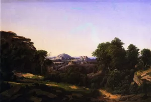 Enchanted Rock Near Fredericksburg by Herman Lungkwitz Oil Painting