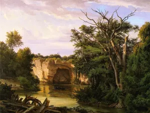 Guadalupe River Landscape by Herman Lungkwitz - Oil Painting Reproduction