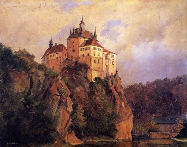 Kriebstein by Herman Lungkwitz - Hand-Painted Oil Painting Reproduction