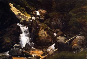 Kuhflucht bei Partenkirch Oil painting by Herman Lungkwitz