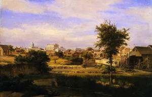 Lewis Grist Mill Oil painting by Herman Lungkwitz