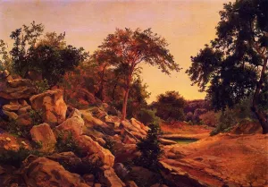 On Shoal Creek, Austin by Herman Lungkwitz Oil Painting