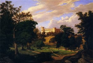 Texas Military Institute, Austin by Herman Lungkwitz Oil Painting