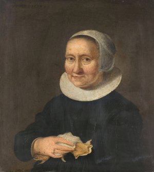 Portrait of a Woman by Herman Meynderts Doncker Oil Painting