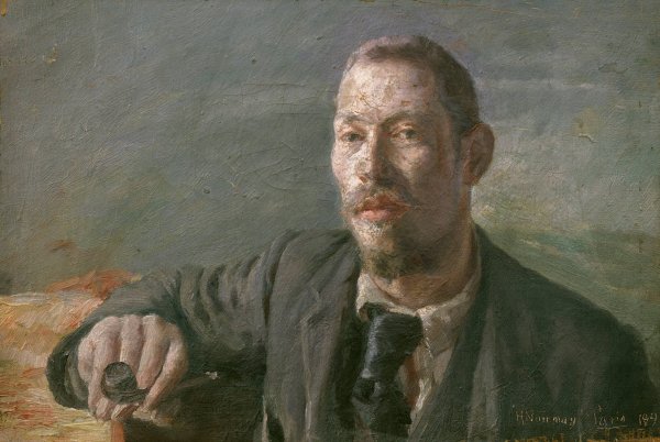 Main Product Photo of Self-portrait  Painting by Herman Norrman