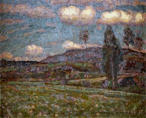 Summer Clouds by Herman Norrman Oil Painting