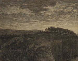 The Mountain by Herman Norrman Oil Painting