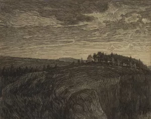 The Mountain by Herman Norrman Oil Painting