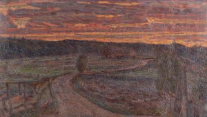 The Road to Kimarp by Herman Norrman Oil Painting