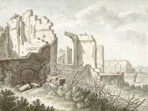 Ruine buiten de Wittevrouwenpoort te Utrecht by Herman Saftleven Oil Painting