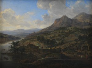 Wine Harvest at the Rhine by Herman Saftleven Oil Painting