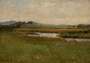 Revere Marshes by Herman Winthrop Peirce Oil Painting