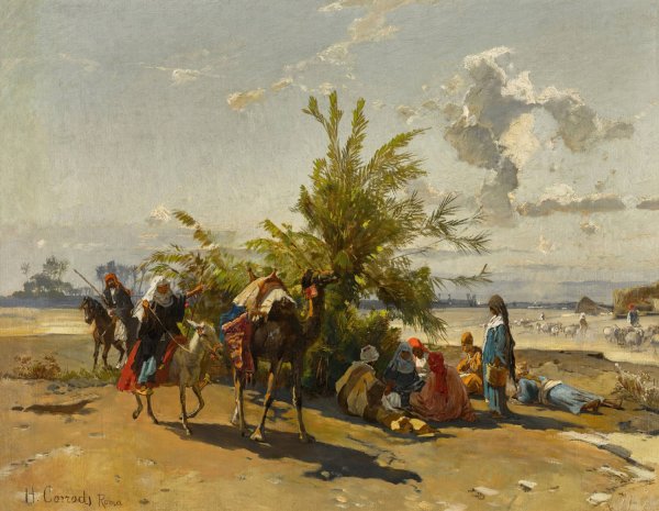 Main Product Photo of Encampment Painting by Hermann David Salomon Corrodi