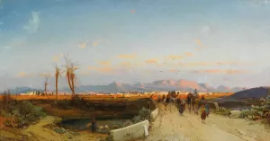 Nicosia Oil painting by Hermann David Salomon Corrodi
