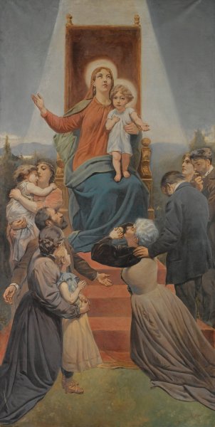 The Madonna Of The Needy by Hermann Eichler - Hand-Painted Oil Painting Reproduction
