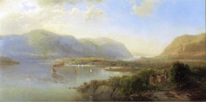 Highlands of the Hudson Near Westpoint by Hermann Fuechsel Oil Painting