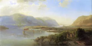 Highlands of the Hudson Near Westpoint by Hermann Fuechsel Oil Painting