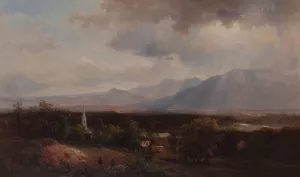 In the White Mountains by Hermann Fuechsel Oil Painting