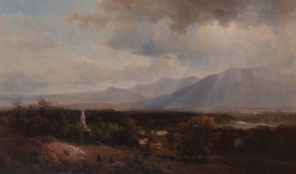 In the White Mountains  by Hermann Fuechsel - Hand-Painted Oil Painting Reproduction