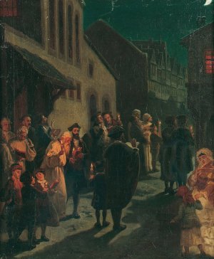 New Moon by Hermann Junker Oil Painting