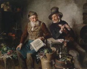 Gute Freunde Oil painting by Hermann Kern