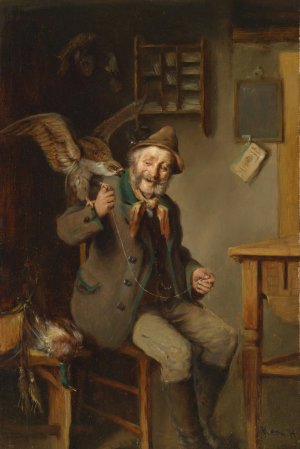 Jagdpartner Oil painting by Hermann Kern