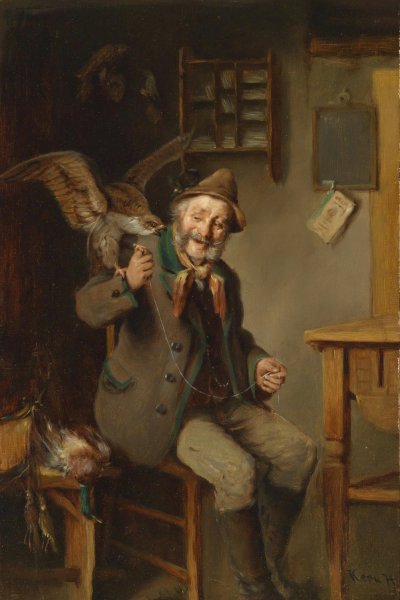 Jagdpartner by Hermann Kern - Hand-Painted Oil Painting Reproduction