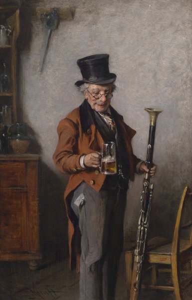 Main Product Photo of Konzertpause Painting by Hermann Kern
