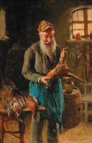 Pheasant Hunter by Hermann Kern Oil Painting