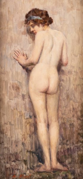 Madchenakt by Hermann Moest Oil Painting