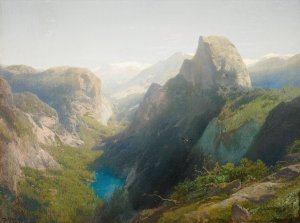 Mirror Lake, Yosemite by Hermann Ottomar Herzog Oil Painting