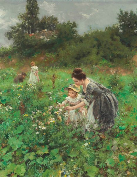 Summerlust  by Hermann Seeger - Hand-Painted Oil Painting Reproduction