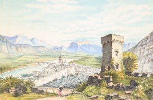 Rattenberg, Tyrol by Hermann Stieffel Oil Painting